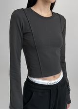 [MADE] Renion Pintuck Long Sleeve Tee