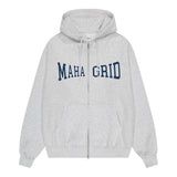 APPLIQUE ZIP UP HOODIE 