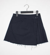 ウォッシングラップスカート/Washing Wrap Skirt (2color)