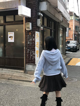 モリガールコージールースウールフーデッドニットウェア