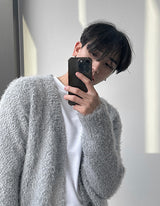 Leo Boucle Hair Cardigan (3color)
