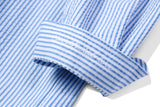 シアサッカーストライプシャツS89/Seersucker Stripe Shirt S89 Sky Blue