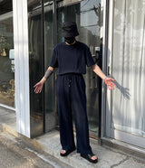 UNプリーツ半袖Tシャツ / UN Pleats Short-Sleeved T-Shirt (4 colors)