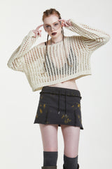 バイクロップドニット/BAY CROPPED KNIT
