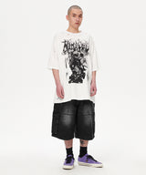 GOTH ANGEL DAMAGED TEE