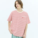 ストライプテリーハーフスリーブTシャツ / Stripe terry half sleeve tshirt