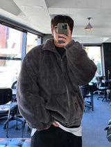 overfit wellon kara mink loosefit jumper