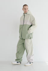 ラインブロックフーディージャケット/BSR2223FWJK029 LINE BLOCK HOODED JACKET CREAM KHAKI