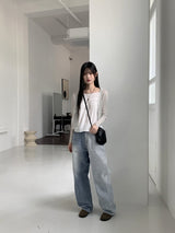 ルービヴィンテージレース刺繍ボタンリネンビスチェキャミソール / Roubi Vintage Lace Embroidered Button Linen Bustier Sleeveless