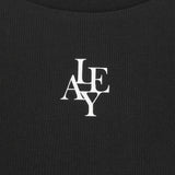 SYMBOL NECKLESS T-SHIRT BLACK [WOMAN]