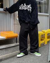 ピンタックワイドバンディングパンツ