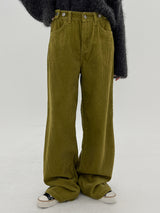リブコーデュロイビジョパンツ/no.7715 Ribbed Corduroy Bijo Pants (2color)