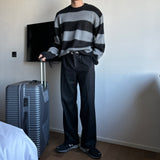 メトウールピンタックワイドスラックス / Meto wool pintuck wide slacks (2 colors)