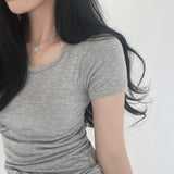 レーヨンブレンドショートスリーブTシャツ