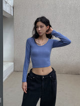 ポールアンドベーシックUネック長袖 (7color)