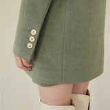 ゴールドボタンピントジャケット / GOLD BUTTON POINT JAKET (EMERALD GREEN)