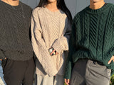 ウノバロックフィッシャーマンオーバーニット