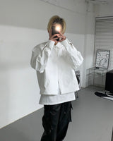 CR ラミネーティングクロップドジャケット / CR Laminating Cropped Jacket (2 colors)