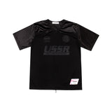 USSRプリントフットボールTシャツ