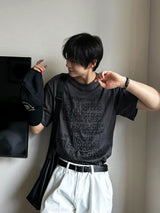 パンクレタリングTシャツ