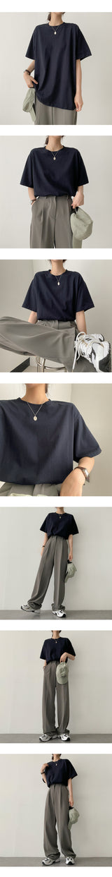 スタンダードベーシックプレーン半袖Tシャツ