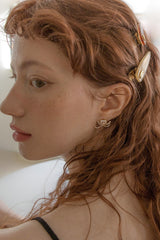 クリスタルウィズリボンタイピアス/Crystal with ribbon tie earring (3colors)