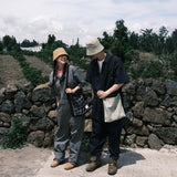 [Patchwork Canvas Bag] Reef Check - Sand (6625178812534)
