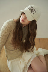 NOSTALGIA baseball cap_ivory