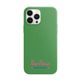 ヴィンテージロゴアイフォンケース/GREEN VINTAGE LOGO CASE