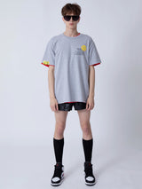 チェンジイズインアワーハンズキャンピングTシャツ/CHANGE IS IN OUR HANDS CAMPAIGN 1/2 T-SHIRT_GRAY