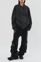 Four Pocket Black Denim