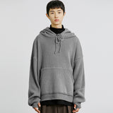 ハンドウォーマーニットフーディー/KANDAI HANDWARMER KNIT HOODIE GREY