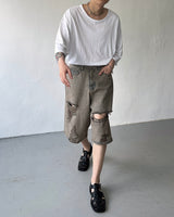 Pulse U-neck Capri Boxy short-sleeved T-shirt (2 colors)