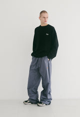 マルチロゴクルーネック / BSR2223FWPO074 MULTI LOGO CREWNECK BLACK