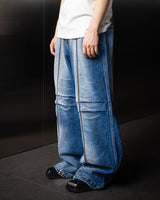 ロングジッパー デニムパンツ / Long Zipper Denim Pants (Blue)