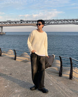 YM Raven Alpaca Wool Crop Knitwear (4 colors)