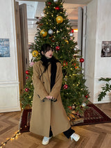 Rio three-button classic long coat