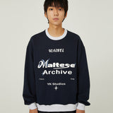 Typography ringer sweatshirts
