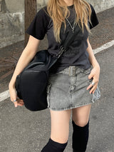 Y2k ツーポケットウォッシングベルトカーゴスカート / Y2k Two-Pocket Washing Belt Cargo Skirt