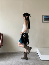 キトンボヘミアンスエードクロスバッグ / Kiteon Bohemian Suade Cross bag