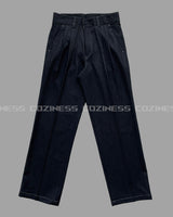 ECTフェイクデニムワイドパンツ / ECT Fake Denim Wide Pants (Set - Up / 1 color)