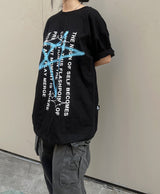 トゥインクルスターレタリング半袖シャツ / Twinkle star lettering short-sleeved shirt
