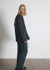 DREAMCATCHER CHECK LOOSE-FIT PANTS (Blue) / ドリームキャッチャーチェックルースフィットパンツ
