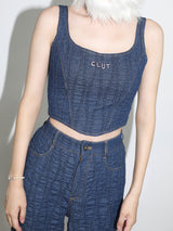 0 7 wave denim bustier (6601592701046)