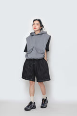 ワシショフードポケットベスト / WASHIHO hooded pocket vest