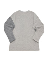 KNIT X TERRY COMBINATION POCKET TEE (Gray) / コンビネーションポケットTシャツ