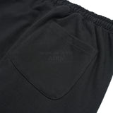 BIG SCRIPT LOGO EMBOSSING SWEAT PANTS BLACK 