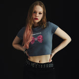 キュービックリボンクロップTシャツ