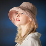 Metal tip over fit bucket hat Pink