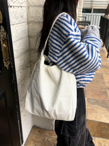 ドットコーデュロイビッグショルダーバッグ